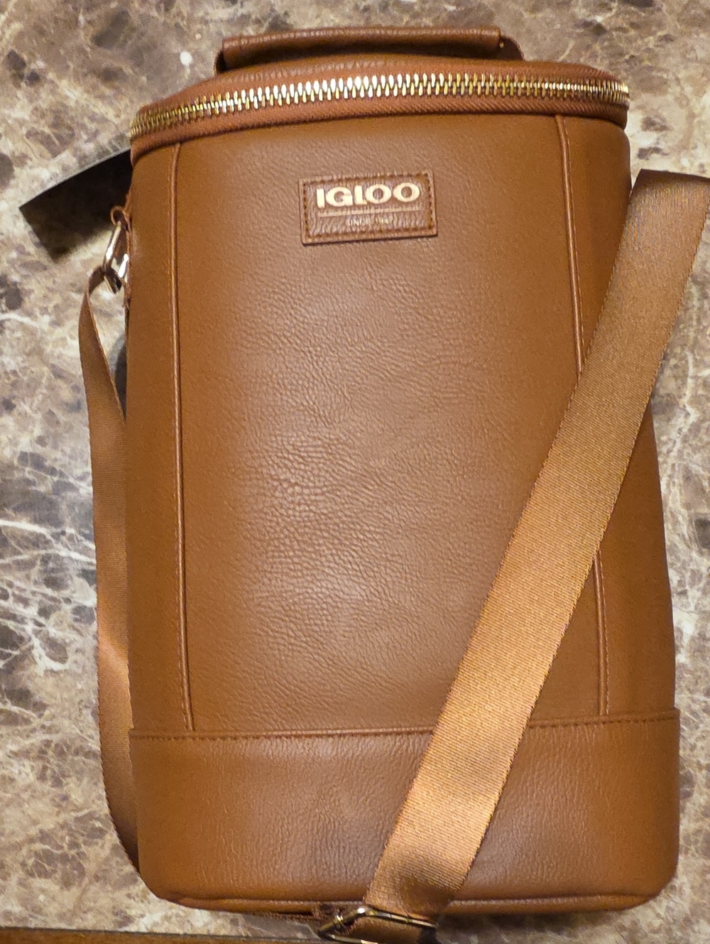 Igloo Brown Insulated Wine Cooler Tote